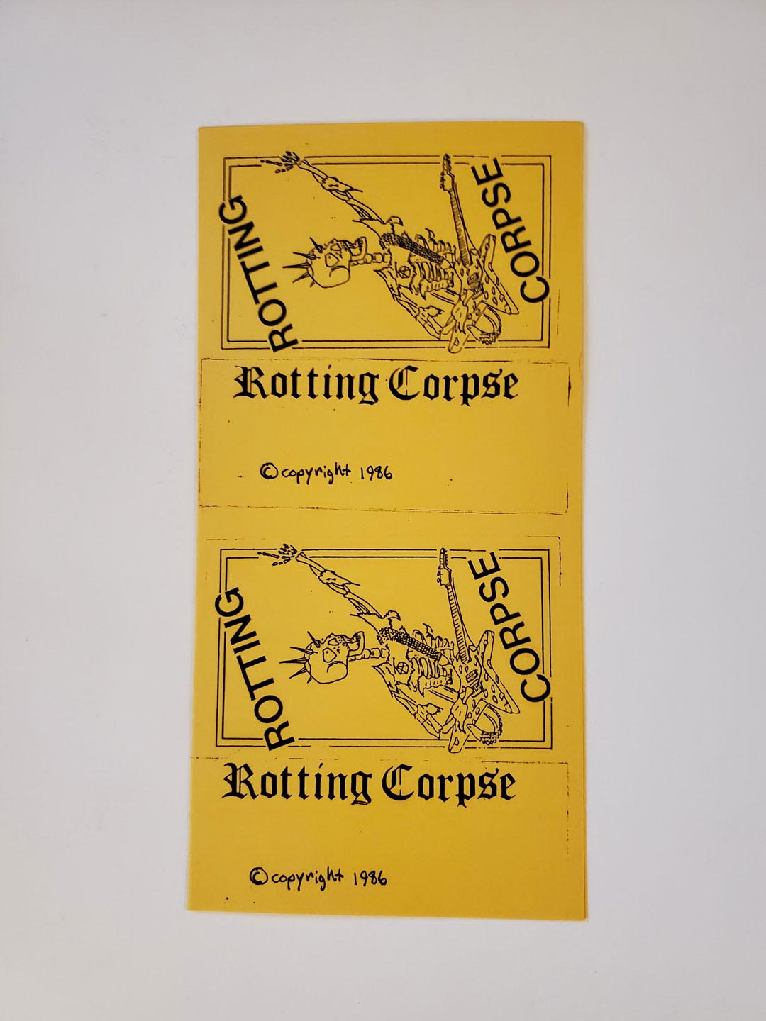 Rotting Copse Demo Cassette Cover (1986)