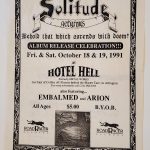 Solitude Aeturnus, Flyer, Album Release (1991-10-18 & 19)